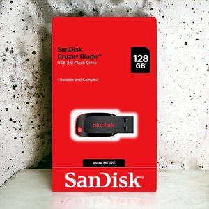 SanDisk 128GB Cruzer Blade USB 2.0 Flash Memory Pen Drive Thumb Stick